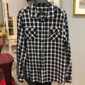 Route 66 Men’s Tartan Plaid Gingham Long Sleeve Button Up Collared Dress Shirt